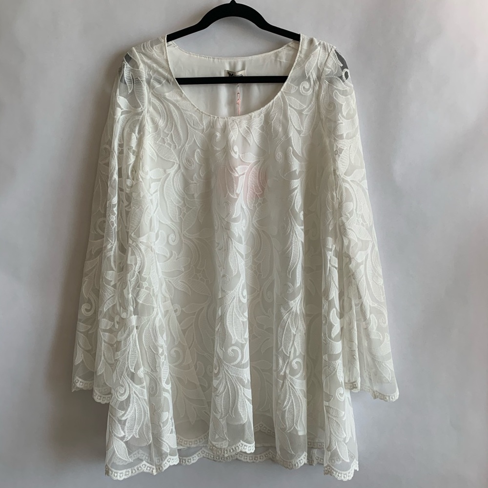 Show Me Your Mumu white lace spring dress!